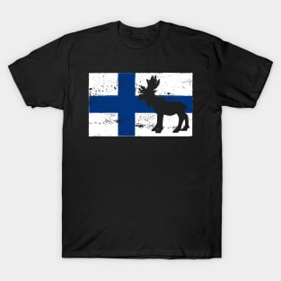 Finland flag moose T-Shirt